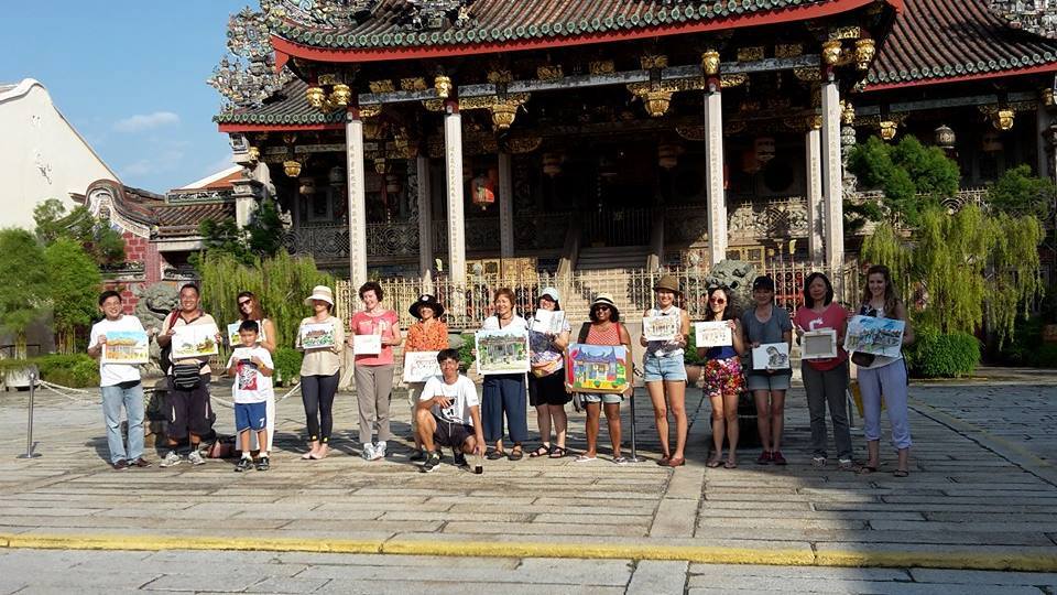 Penang Art Exchange Sketching Tour, Exhibition and Durian Fiesta